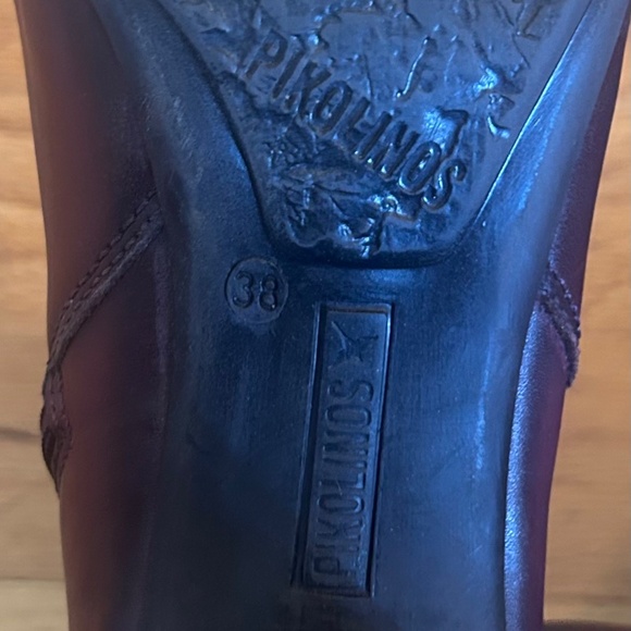 PIKOLINOS red leather booties, size 38 - Picture 5 of 5